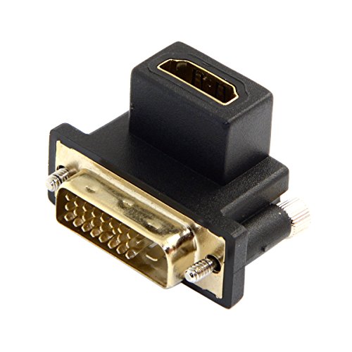 Adaptador Ángulo 90° DVI Macho a HDMI Hembra miniatura 4