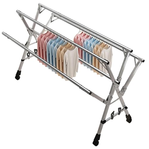 Séchoir à linge pliable pour balcon et intérieur modulable - 2