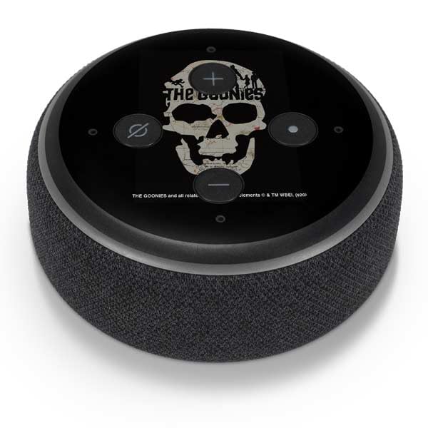 Skinit Decal Audio Skin Compatible with Amazon Echo Dot 3 - Officially Licensed Warner Bros The Goonies (1985) The Goonies Skull Map Design
