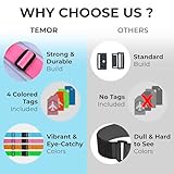 Luggage Straps 4Pack Adjustable Suitcase Belts Travel Packing Belt with Buckle Closure Baggage Security Straps 4 Colors + 4 Luggage Tags - Image 5
