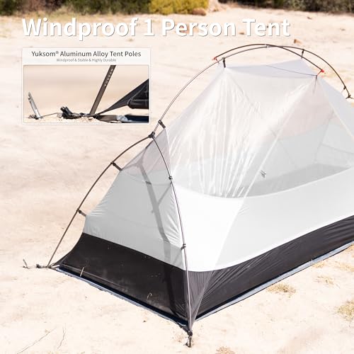 Image of Naturehike Mongar Upgraded 1 /2 /3 Person Backpacking Tent,Waterproof Lightweight Camping Tent with Footprint