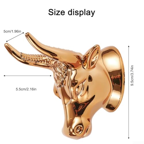 Bull Head Support mural pour guitare ukulélé et basse ABS solide et durable - Les Beatles, Paul McCartney, John Lennon, RIngo Starr, George Harrison Bull Head Support mural pour guitare ukulélé et basse ABS solide et durable – Image 3