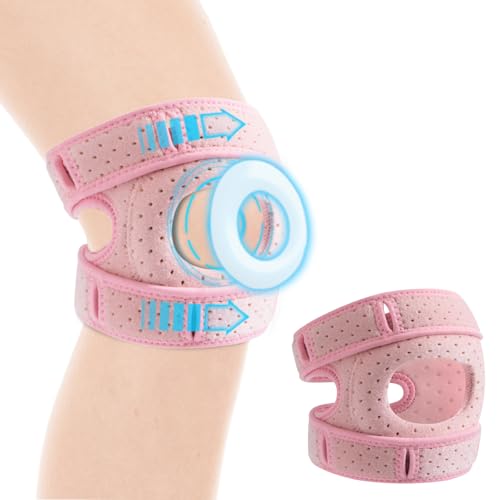 NuCamper Patella Tendon Support Strap, Adjustable Patella Band Knee Brace for Men & Women Pain Relief, Patella Stabilizer Knee Strap Support for Running, Basketball, Sports, Gym, Injury Recovery