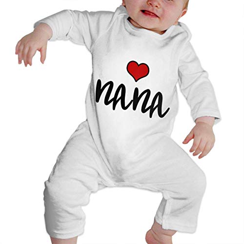 Preisvergleich Produktbild Baby-Body mit Aufschrift "I Love My Nana", langärmelig