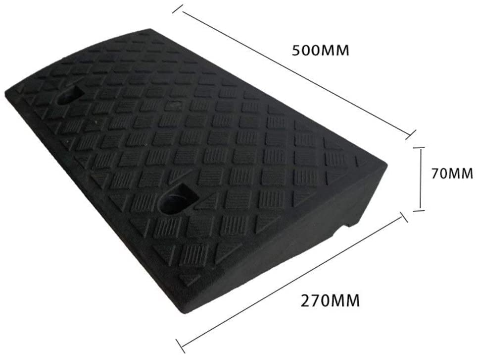 Rampes antidérapantes en plastique de 7-14 cm avec vis facile à installer