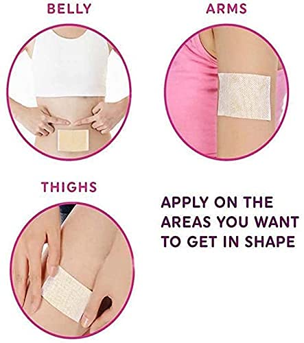 Hibana Patch, 10Pcs Tighten Stickers, Natural Waist Patches, Waist Burning Stickers, Breathable For Tinted Moisturizers Tinted-Facial-Moisturizers Easy To Use Tighten Patches