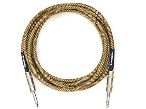 DiMarzio EP1710 Vintage Tweed Overbraided Instrument Cable (10 ft)