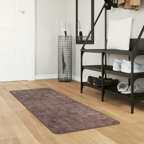 Tapis de couloir gris 50x150 cm lavable MARSA en polyester