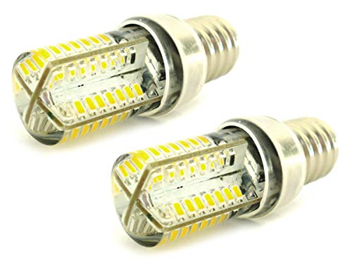LEDLUX 2 piezas de lámparas Led E14 DC 12V 24V 4W blanco para luz de cementerio señalización fotovoltaica barcos camiones (3000k)