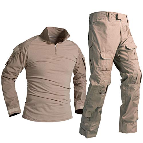 [Tj[] Tactical Clothing ToCoQ[ GA\tg MA AEghA V[eBO ˌ  ʕ 퓬 ^NeBJ Robg WPbg pc㉺Zbg BDU - Tan - S