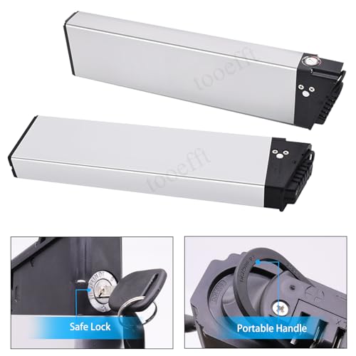 Tooefft 36V 10.4Ah 12.5Ah/13Ah 17.5Ah Akku DCH006 Elektrofahrrad Akku 36Volt für Faltrad ADO A20 Mate City (L410mm 36V 17.5Ah)