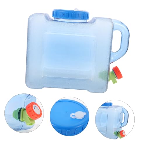 BESPORTBLE Water Containers Portable Drinking Bucket Portable Water Container Portable Water Kettle Liquid Travel Containers Water Container with Tap Emergency Water Storage Bucket Faucet