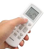 Garsent Control Remoto de Aire Acondicionado de Repuesto para DAIKIN ACSON, Control Remoto de Aire Acondicionado para APGS02 ECGS02, Subtítulos LED Negros Y Botones Sensibles(Blanco)