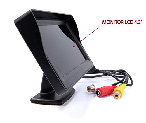Camera De Ré + Tela Lcd 4.3 P/Estacionamento Ou Tela De Dvd