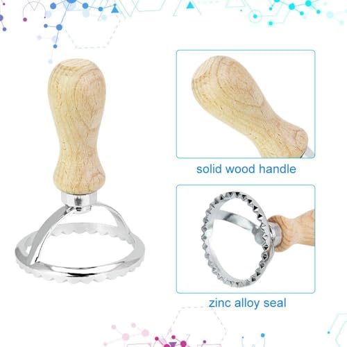 Foto von NC 3 Stück Ravioli Cutter Maultaschen Ausstecher Edelstahl Ravioli Ausstecher Set Ravioli Stamp unterschiedliche Ravioli Former