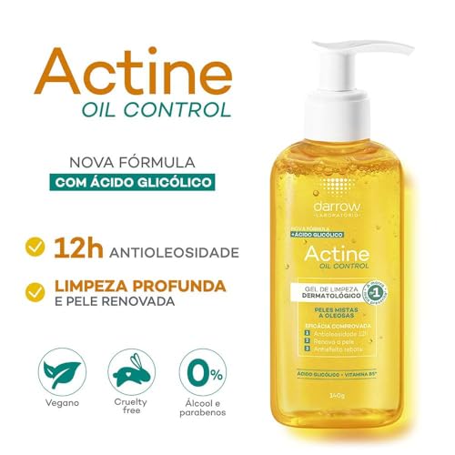 Kit Gel De Limpeza Actine Oil Control 140g Ganhe 40g Mistas A Oleosas  Especial