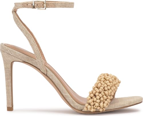 Image of Vince Camuto Arleem Beaded Band Ankle Strap High Heel Sandals