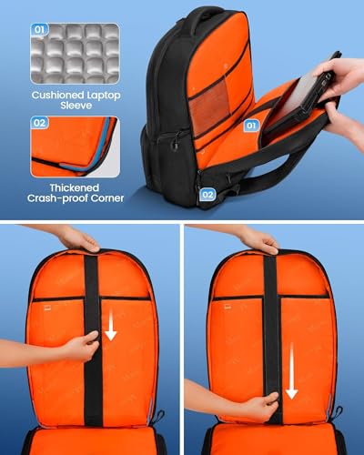 Mochila rígida para laptop gamer 18 pulgadas MATEIN miniatura 4