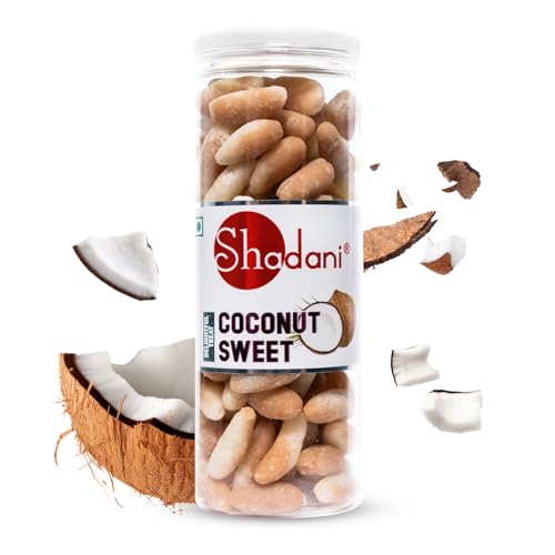 Image of Shadani Coconut Sweet Candy (Pack Of 200g), Indian Nariyal Meethai, Candy /Toffee
