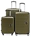 Hauptstadtkoffer Mitte - 3er Kofferset - Handgepäckskoffer 55 cm, mittelgroßer Koffer 68 cm + großer Reisekoffer 77 cm, Hartschale ABS, TSA, Avocado