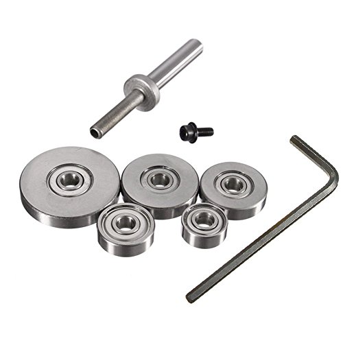 Dboyun 1/2 Inch Shank Rabbeting Router Bit With 6 Bearings Set For Multiple Depths 1/8", 1/4", 5/16", 3/8", 7/16", 1/2" #TOP4