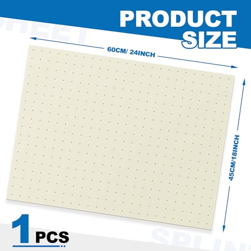 Image of Threlaco Splinting Thermoplastic Material Sheet 1 /8 inch x 18 inch x 24 inch 1% Perforated Single Sheet Splinting Material Large for Elbow Wrist Finger Foot Brace Novice and Experienced Splinters, Beige