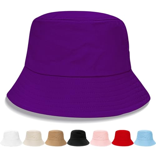 Image of NPQQUAN Bucket Hats for Men Women Packable Foldable Sun Hats for Women Beach Travel Cap