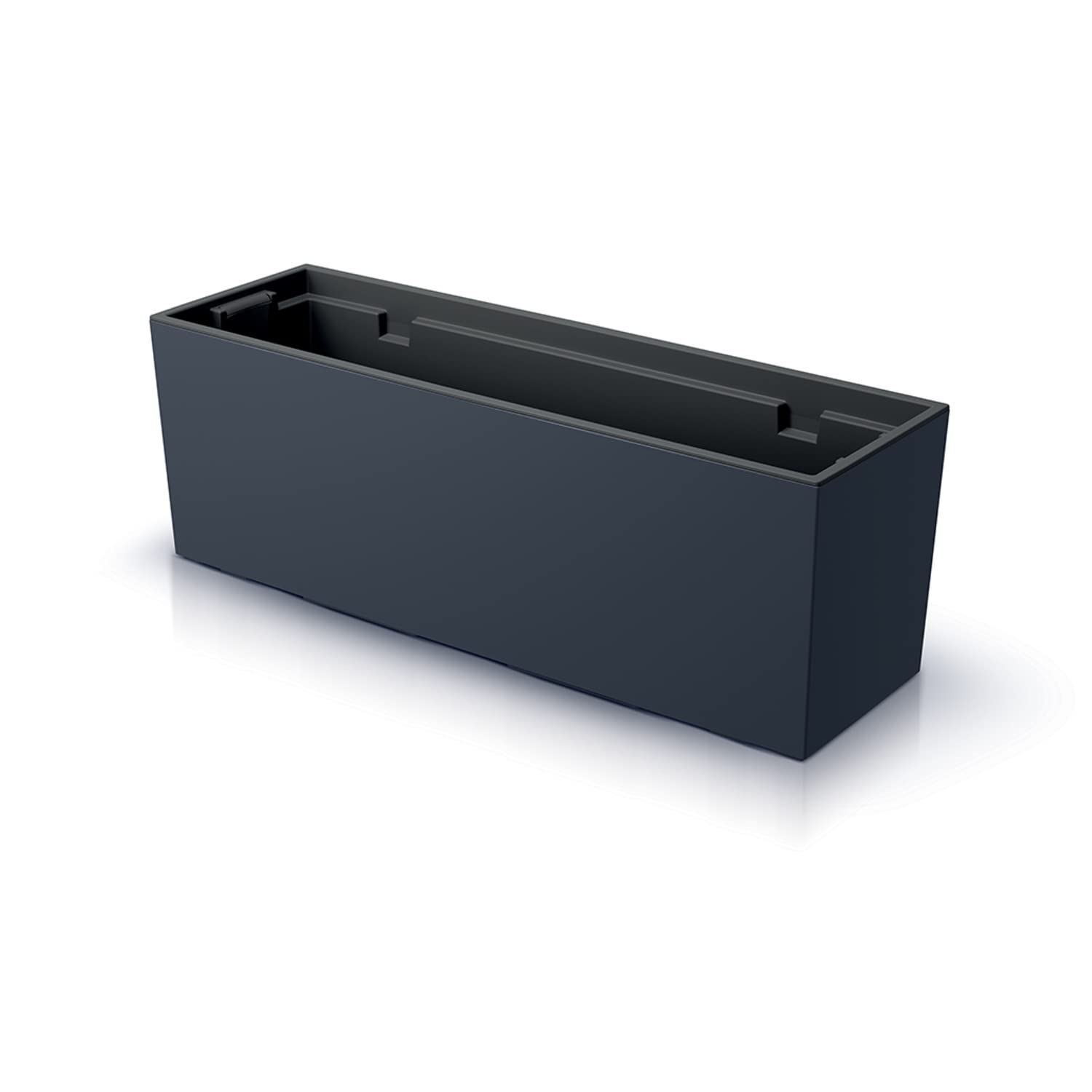 Prosperplast Fioriera Urbi Fioriera Quadrato design 2in1 con vaso in plastica Altezza 610 mm Capacità: 21,0 L /49L (Marengo