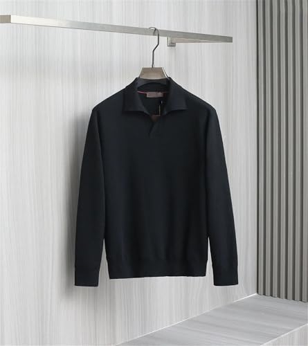 Kelsiop Men's Winter High-End Business Casual Wool V-Neck Sweater4