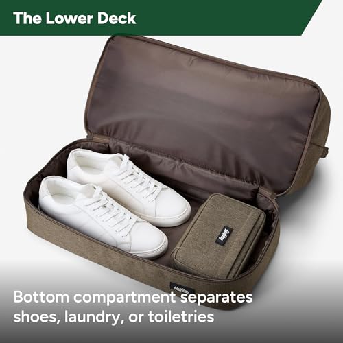 Halfday Double Decker Weekender Bag 40L Carry-On Duffel, Dune and