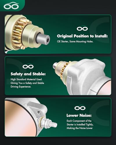 Image of SCITOO Starters New Compatible for Polaris 300 2X2 / 2X4 1995-1994 283cc 400L 2X4 / 4X4 1995-1994 378cc Scfor for Ram bler 400 1996-1995 378cc 400 2x4 / 4x4 1997-2002 378cc 18331N