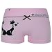 ReKoe 10er Pack Damen Hotpants Microfaser Unterwäsche Katze Panty Hipster Short, Größe:L-XL = 40/42