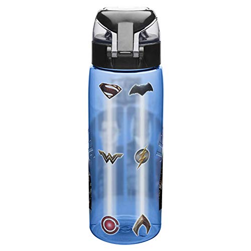 Zak Designs Dc Comics Justice League Movie Bpa Free Water Bottle With Loop 25 Ounce, Multicolor, Single #TOP1