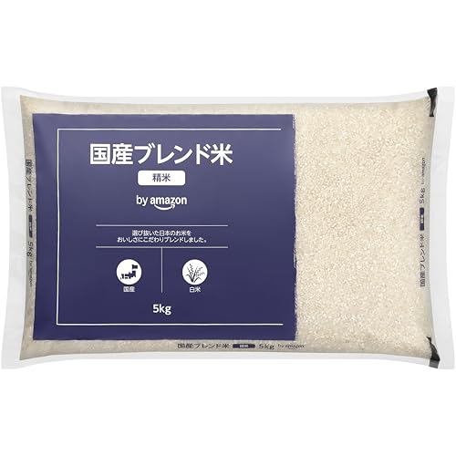 by Amazon 国産ブレンド米 精米 5kg