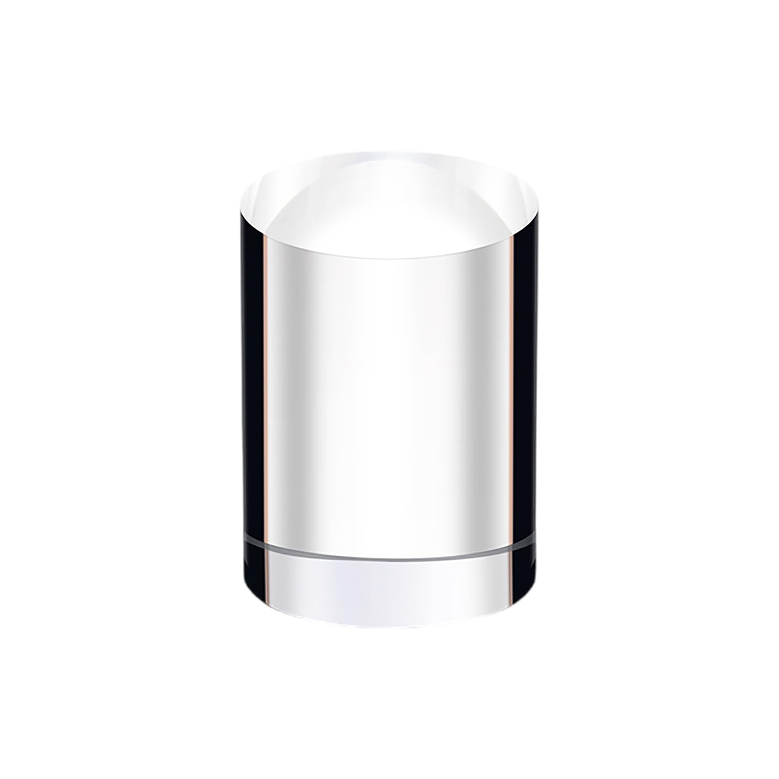 EYRMQWJPC Acrylic Cube Display Block, Acrylic Cylinder Display Stand 5cm Diameter Multiple Heights(8cm)