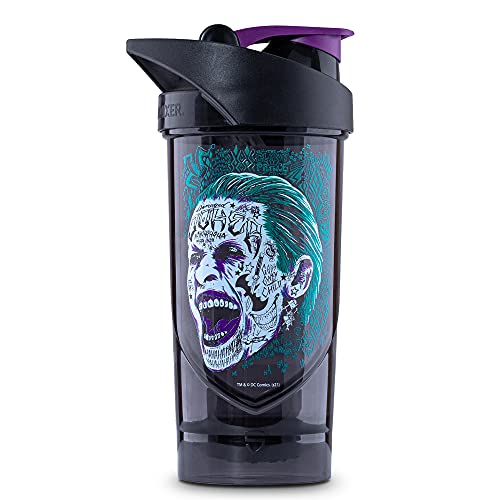 Shieldmixer Hero Pro Classic Shaker Joker - BPA-frei - Gym Zubehör - Eiweiss Shaker - Fitness Trinkflasche - Schwarz - 700ml