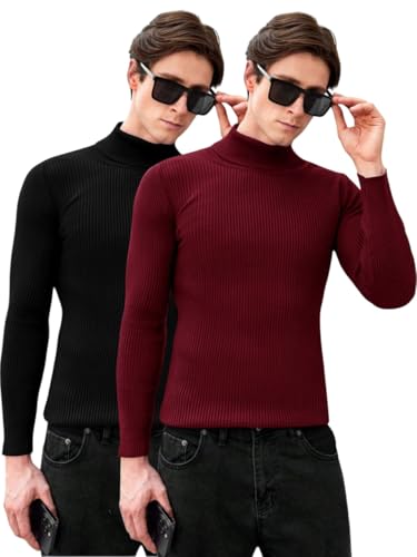 Image of Men's Stylish Turtle Neck Sweater| Winter Turtle Neck Sweatshirt for Men|High Neck Pullover Full Sleeve Winter (Sweater) for Men|