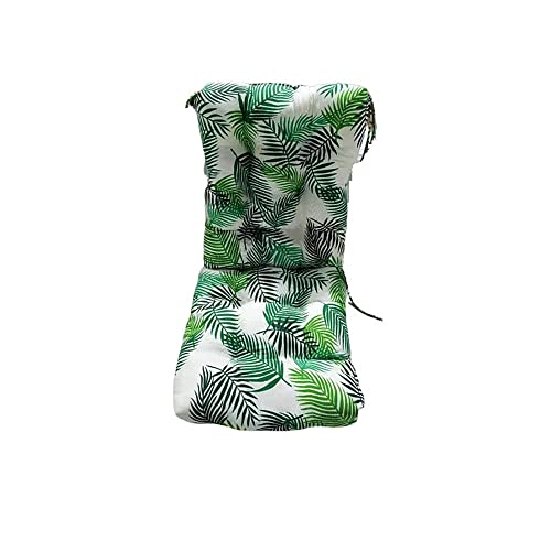 Cojin con Respaldo para sillones de Interior y Exterior. Cojín con Respaldo para Sillas de terraza. Cojines Acolchados para sillas terraza. (Pack 1 Unidad, Rama Verde)