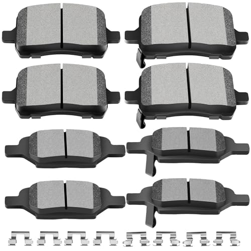 Image of SCITOO D1028 D1033 Front Rear Ceramic Brake Pads Kits For Chevy For Malibu | For Chevy For Cobalt,For HHR,For Pontiac G5 07-08,For G6 05-10,For Pursuit 06,For Saturn For Aura 07-09,For Ion 04-07;8pcs