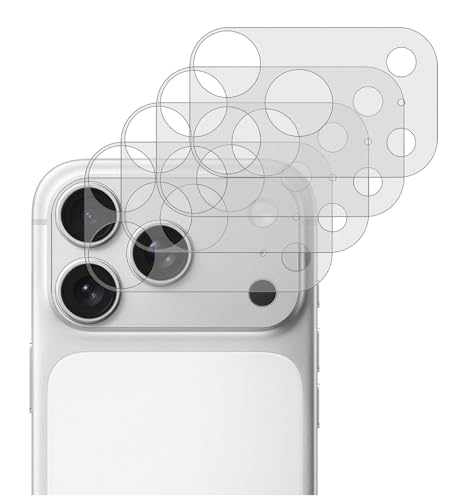 GIOPUEY Kameraschutz für iPhone 17 Pro Kameraplattform Abdeckung Halbtransparent Matt Weiches Leichtes und Dünnes PET-Material Freie Linse Camera Protector - 4 Stück