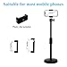 Metal & Stainless Steel Webcam Tripod Stand with Phone Holder, 1/4 Threaded Universal Mount Compatible with C922, C920S Webcams, for Live Streaming/Video Conferencing/Online Classes