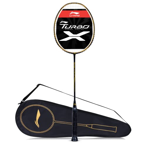 Li-Ning Turbo X 70 Badminton Racket (Black/ Gold)