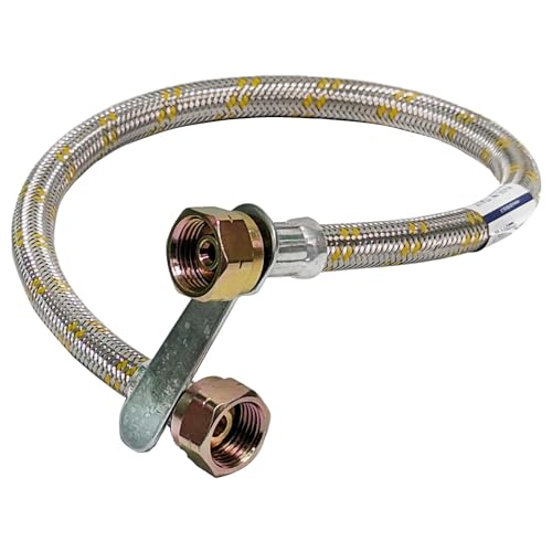 Sicignano | Tuyau flexible GPL, F/F - gaz propane butane liquide - raccord pour tuyau flexible conforme à UNI CIG 7140 - avec clé, 20 x 14 mm, pression...