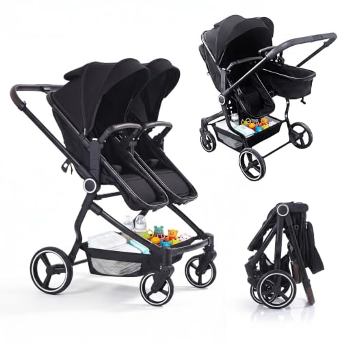 Nurtrarola Slim Side-by-Side Double Stroller