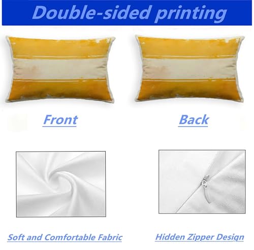 Housse de coussin orange 60x90 en velours pour sublimer le design scandinave de votre canapé