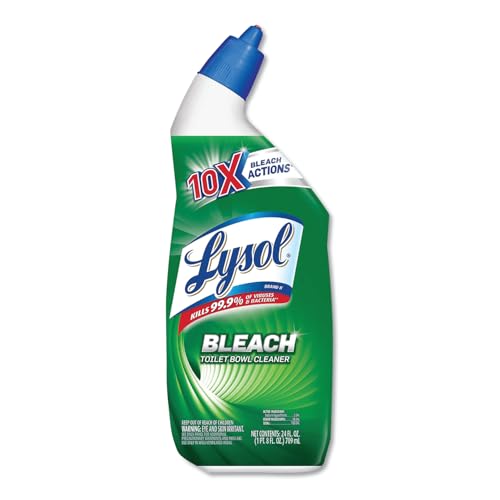 Image of Lysol Bleach Toilet Bowl Cleaner, 216oz (9X24oz), 10X Cleaning Power