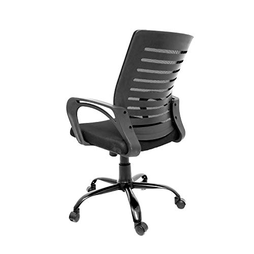 Image of CELLBELL C104 Medium-Back Fabric Mesh Office Chair [Black]