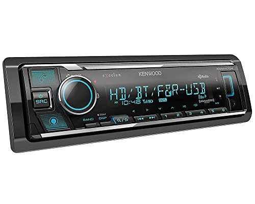 Kenwood Excelon KMM-X704 Digital Media Receiver with Bluetooth & HD Radio | Amazon Alexa Ready