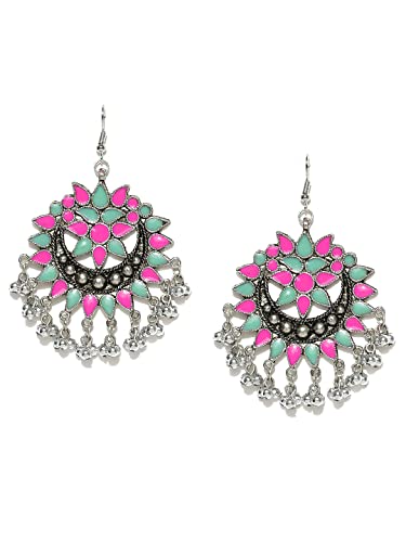 Afghan Style Oxidised Earrings for Women
