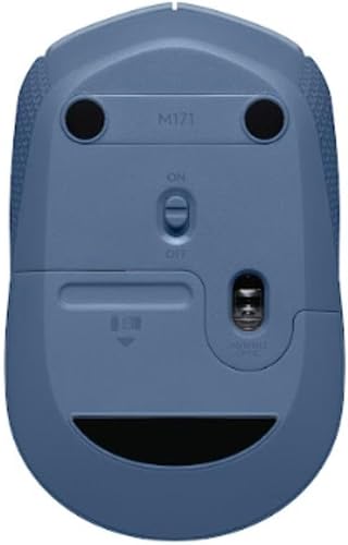 Vista 10 de Logitech M170 Wireless Mouse for PC, Mac, Laptop, 2.4 GHz with USB Mini Receiver, Optical Tracking, 12-Months Battery Life, Ambidextrous - Blue Grey
